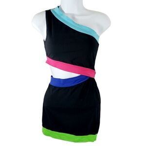Multi Colored Asymmetrical Dress